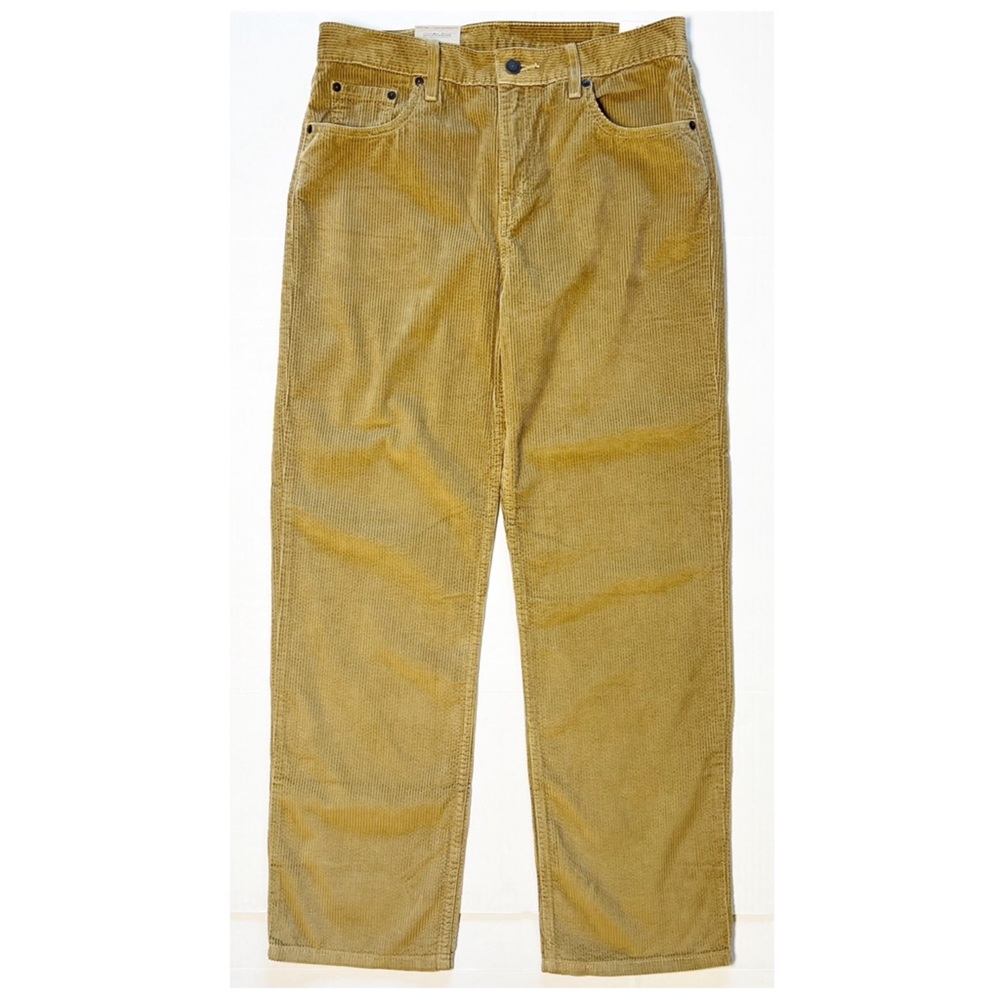 •LEVI’S• Low Pro Mid Rise‎ Straight Leg Corduroy Pants in Brown/Tan Size 29 X 30